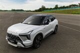 三菱の新型SUV「エクスフォースHEV」（筆者撮影）