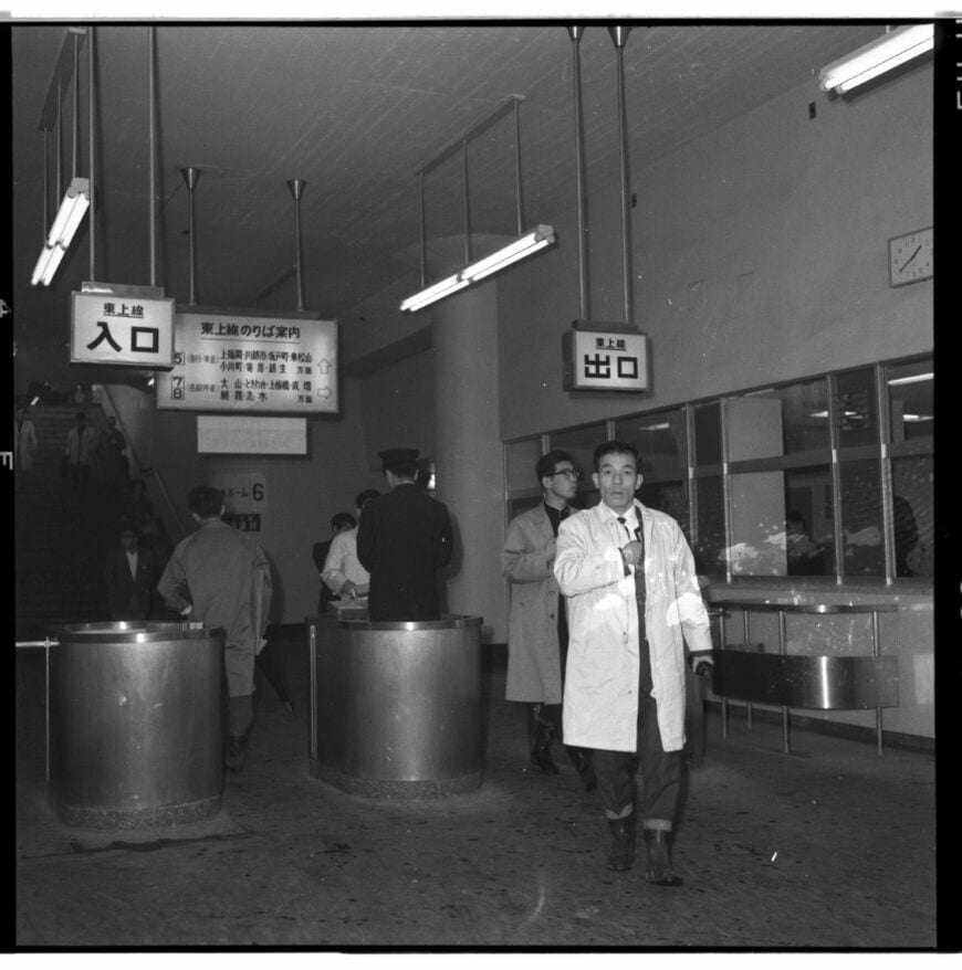 1963年当時の東武東上線の池袋駅構内