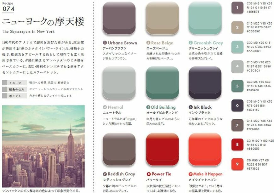 （出所：『配色アイデア手帖』）