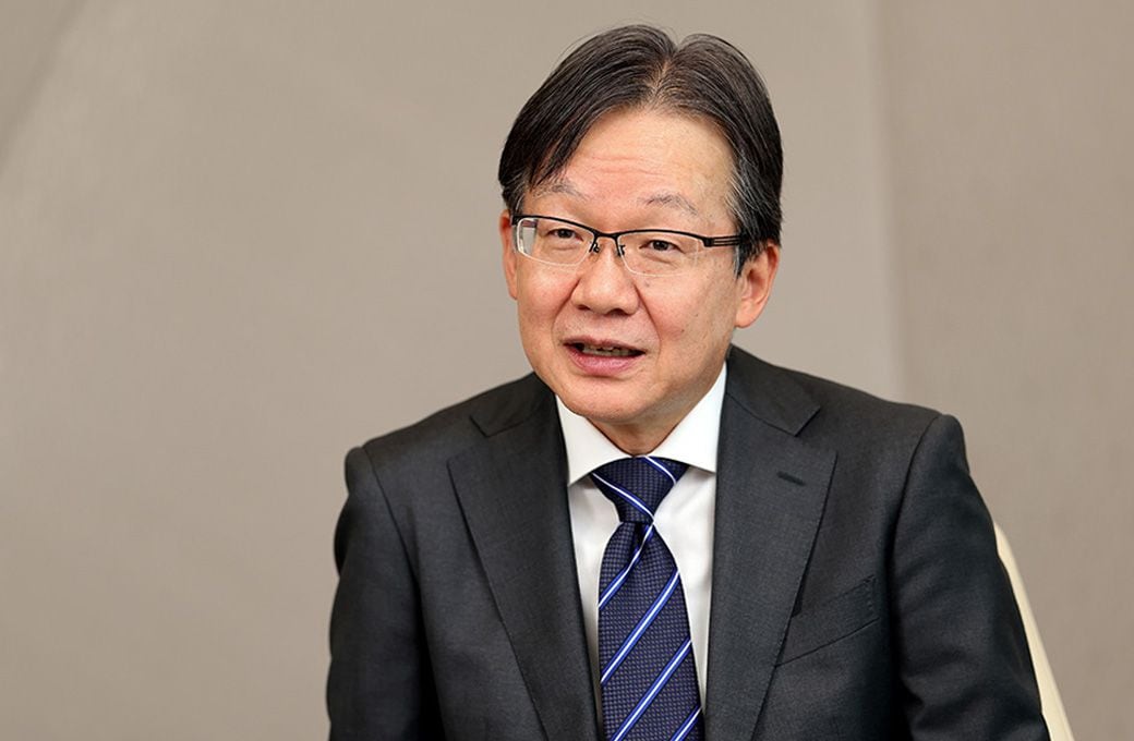 三井物産CFO重田哲也「コングロマリットの利点を市場に粘り強く訴える」（撮影：尾形文繁）