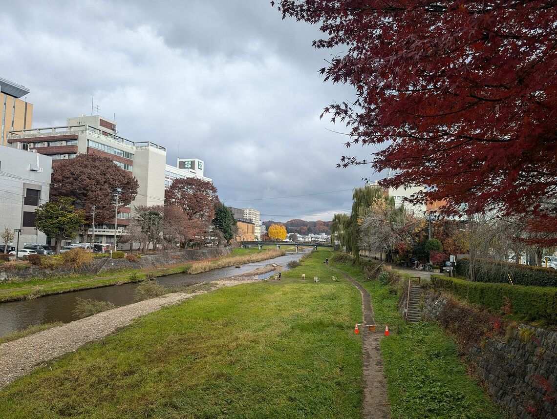 中津川沿いのエリア