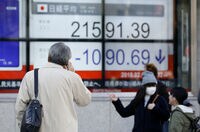 寄り付きの日経平均大幅反落､一時700円超安 米株の急落で､リスク回避の流れ再び