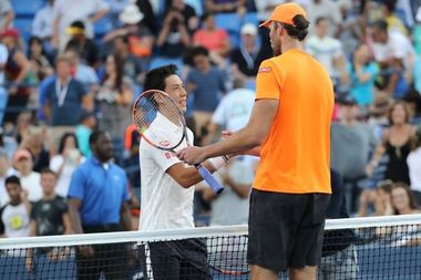 Nishikori Topples Giant Karlovic, to Reach Quarters