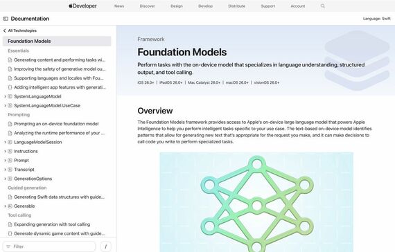アップルの開発者向け資料