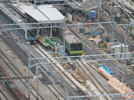 田町駅ホーム 俯瞰撮影