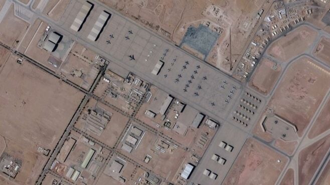 衛星画像で確認､アメリカ軍用機の配備が増加