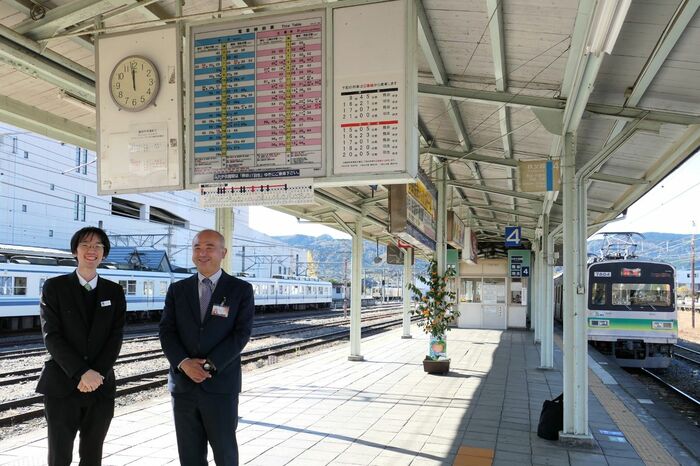 秩父鉄道と東武鉄道の担当者