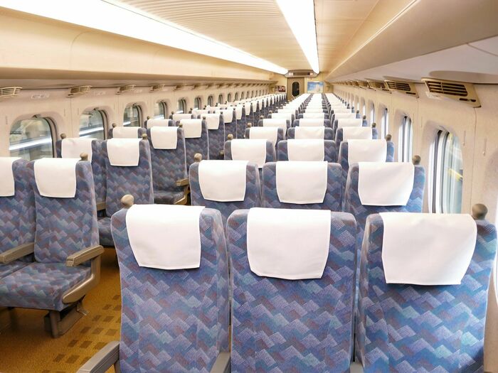普通席の車内