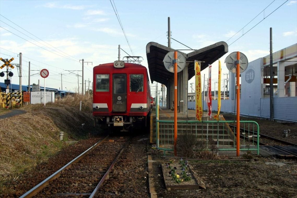 大甕駅で常磐線と接続していた日立電鉄