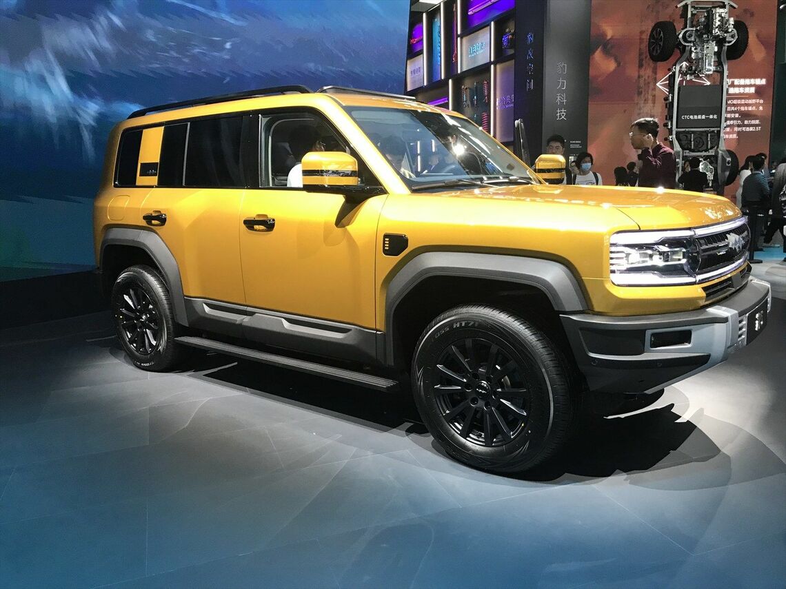BYDオフロードブランド、方程豹（ファンチェンバオ）の「レパード5」（筆者撮影）