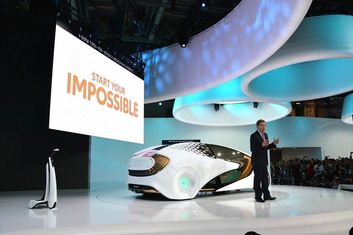 2017年 東京モーターショー トヨタブース（筆者撮影）