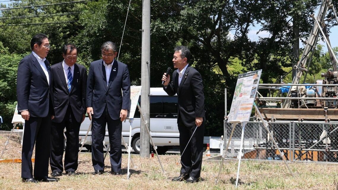 リニア中央新幹線 亀山 駅予定地 岸田首相