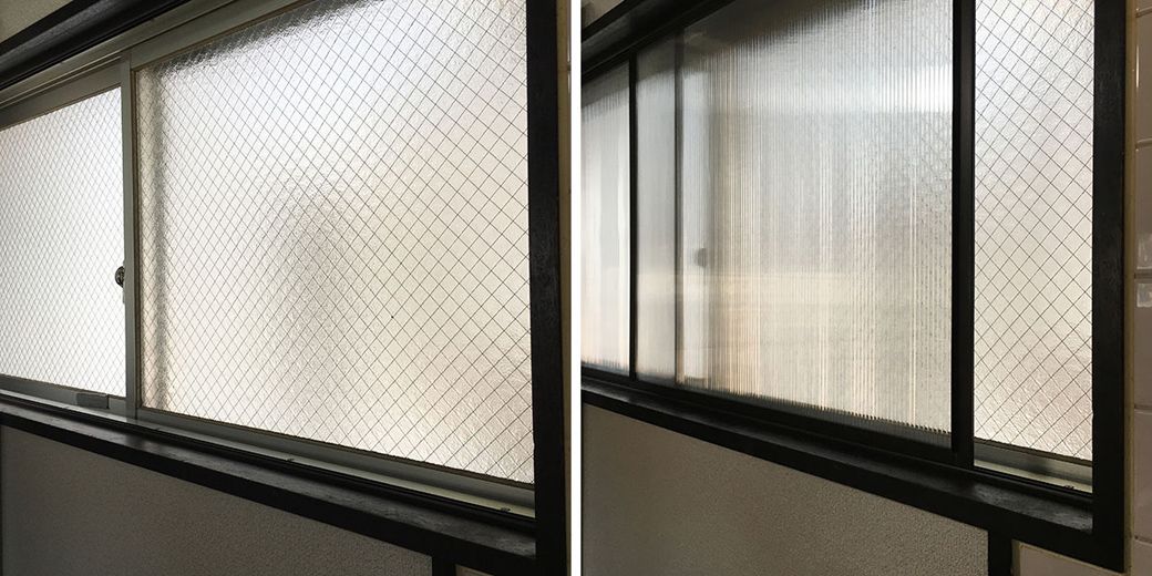 左／内窓を取り付ける前、右／DIYで内窓を取り付けた後（画像提供／梅木さん）