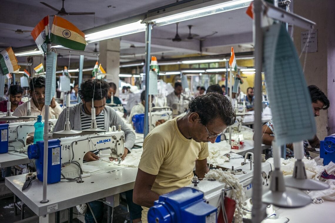 ビラジ･エクスポーツの工場（22年10月）Photographer: Anindito Mukherjee/Bloomberg