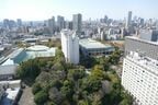 西側の眺め。建ち並ぶプリンスホテル