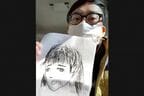 小田もこがけんも、絵は得意だという