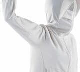 腕を上げたところ