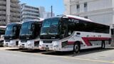 福岡と長崎を結ぶ九州急行バスの「九州号」（記者撮影）
