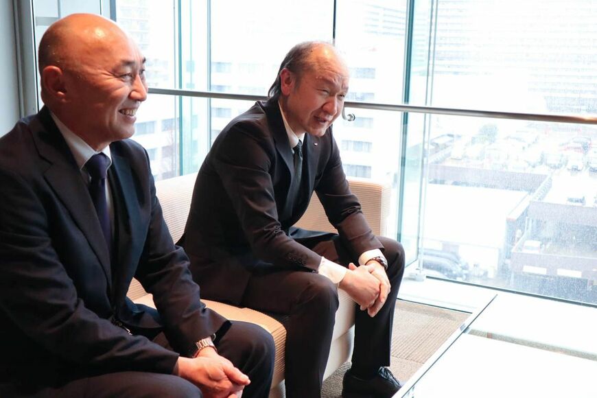 左：取締役 営業本部長　天野さん、右：取締役 新分野開発室長　亀井さん（写真：筆者撮影）