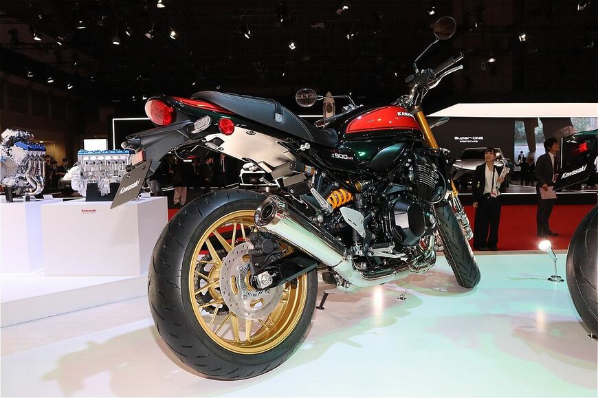 カワサキの新型「Z900RS SE」(筆者撮影）