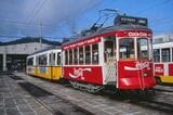 土佐電鉄は海外の路面電車を導入して話題を呼んだ。リスボンとシュトゥットガルトの電車（撮影：南正時）