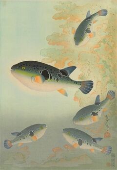 かなり高そうな絵画　魚の絵　絵画　骨董品　アンティーク 金魚 アンティーク動物イラスト - 魚のベクターアート素材や画像