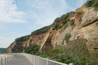 断崖絶壁の景勝地、屛風ヶ浦