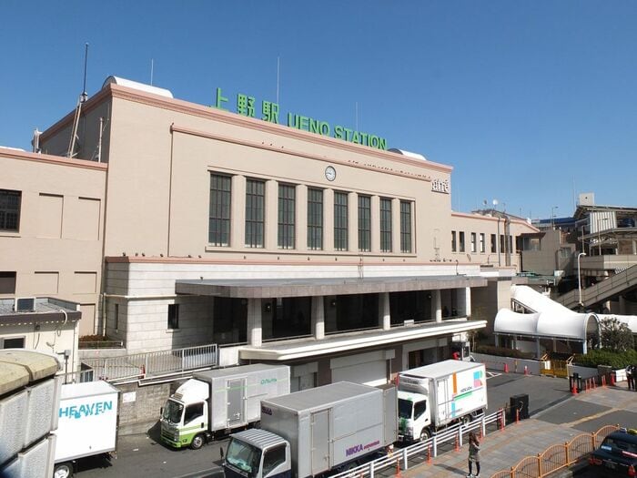 風格ある駅舎の上野駅