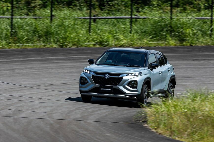 スズキ新型SUV「フロンクス（プロトタイプ）」のディテール（写真：三木宏章）