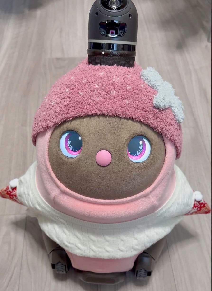 お出かけ準備バッチリのあんこちゃん