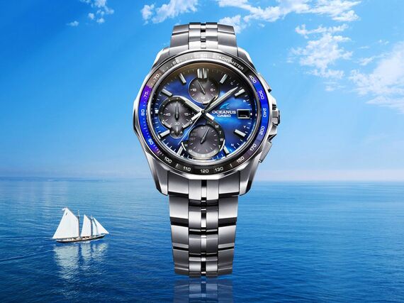 OCEANUS ブルー腕時計 オシアナス｣にしか表現できないブルーの真髄 20周年記念モデルは｢紺碧