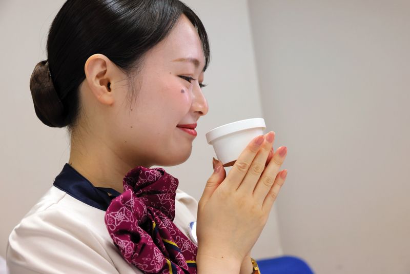 味より先にまず、香りへの反応が多かったのが印象的（2024年9月12日筆者撮影）