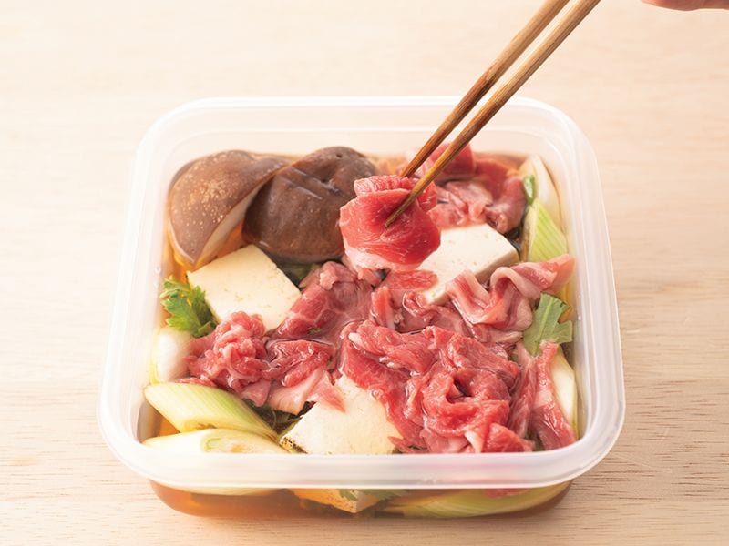 冷凍コンテナひとり鍋