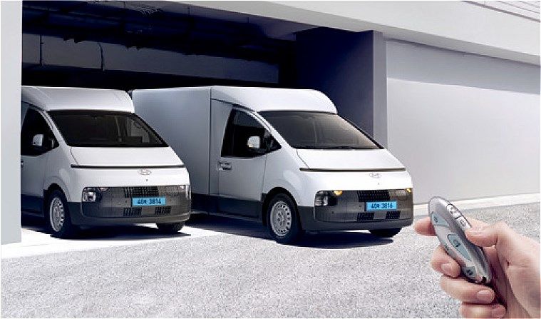 ホワイトハウスが展示していたヒョンデの商用BEV「ST1」（写真：ホワイトハウス）