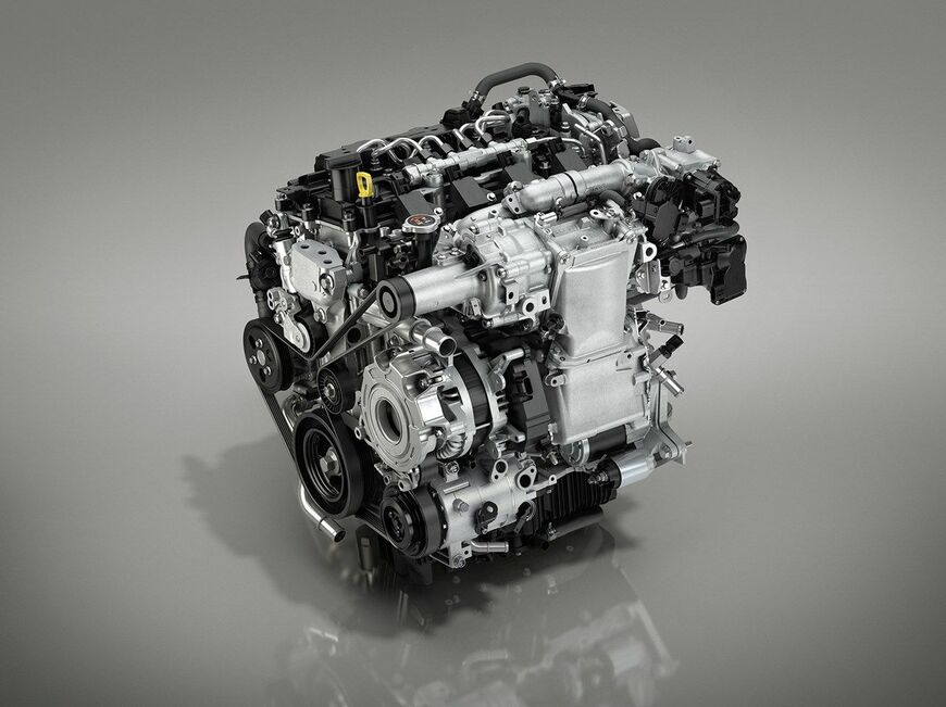 CX-30のSKYACTIV Xエンジン（写真：マツダ）