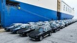 フォードは中国工場で生産した自動車を主に東南アジアや中東の市場に輸出している。写真は自動車運搬船への積み込みを待つ中国製フォード車（同社ウェブサイトより）