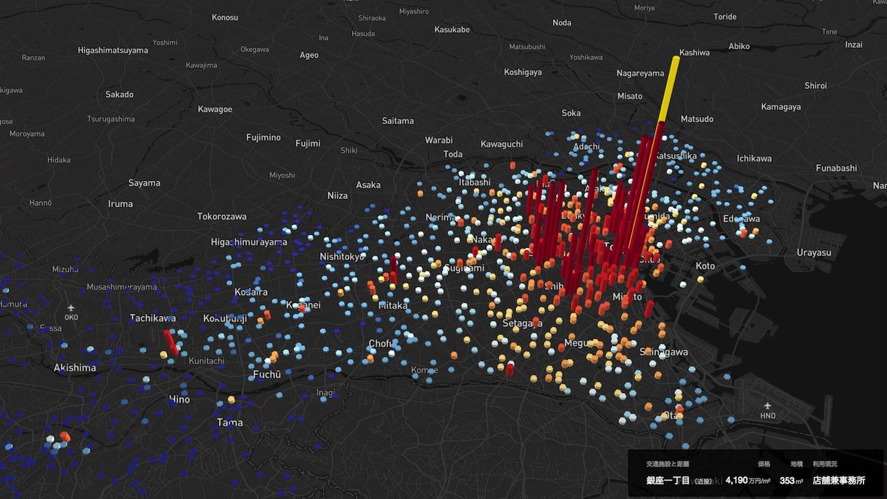 3dマップ ランキングで見る東京 基準地価 街 住まい 東洋経済オンライン 社会をよくする経済ニュース
