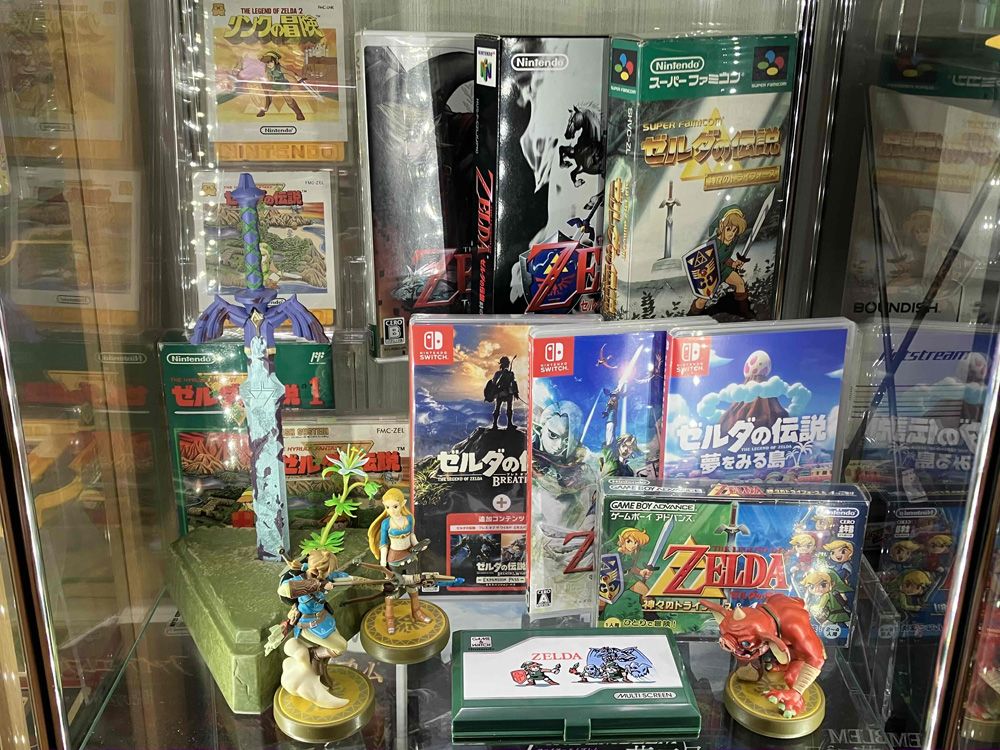 歴代の「ゼルダの伝説」シリーズのコレクション