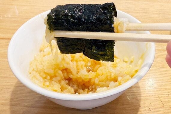 海苔と卵かけごはん