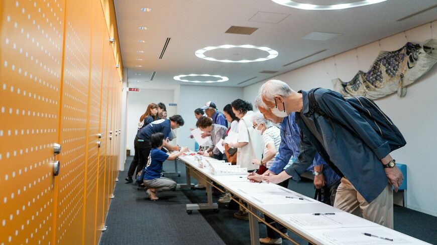 奈良シニア大学の受け付け