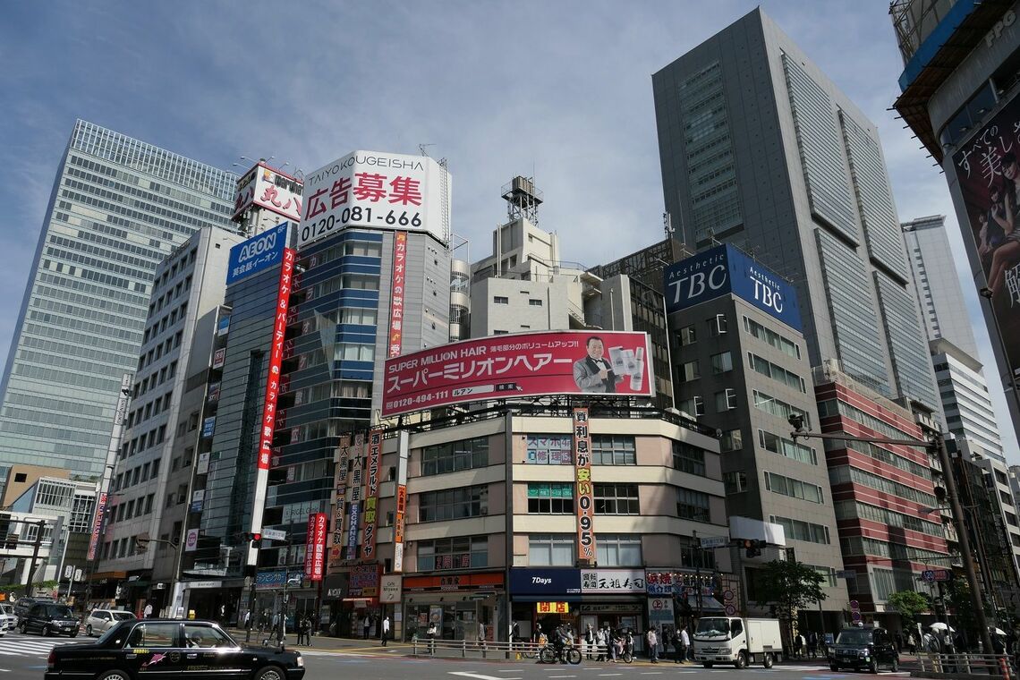 「南街区」は甲州街道に面する（記者撮影）