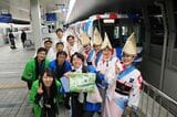 イベント列車でのひとコマ。現在は毎月運行されている＝2023年11月（撮影：伊原薫）