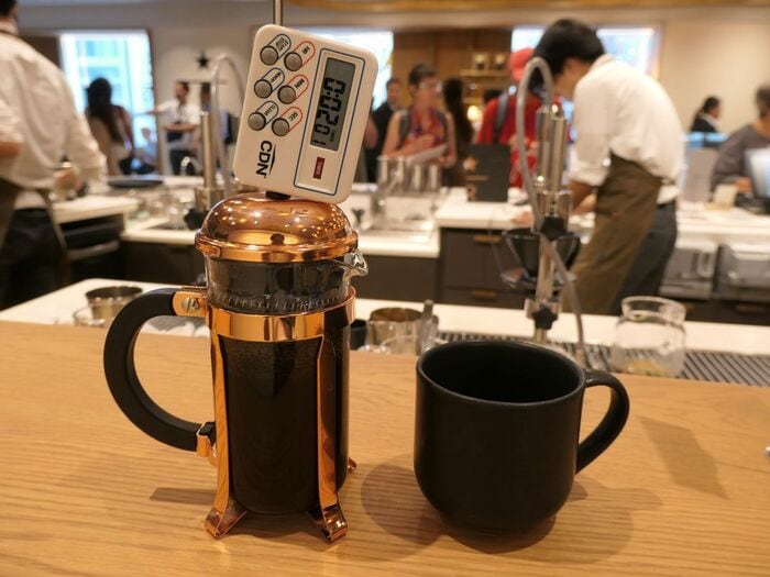 コーヒーのいれ方も通常店と異なる②