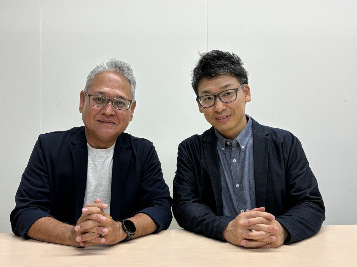 沖縄県で指導を行っている学習塾である学習受験社ガゼットの吉田社長と金城本部長