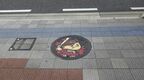 マンホールの絵柄もカープ坊や