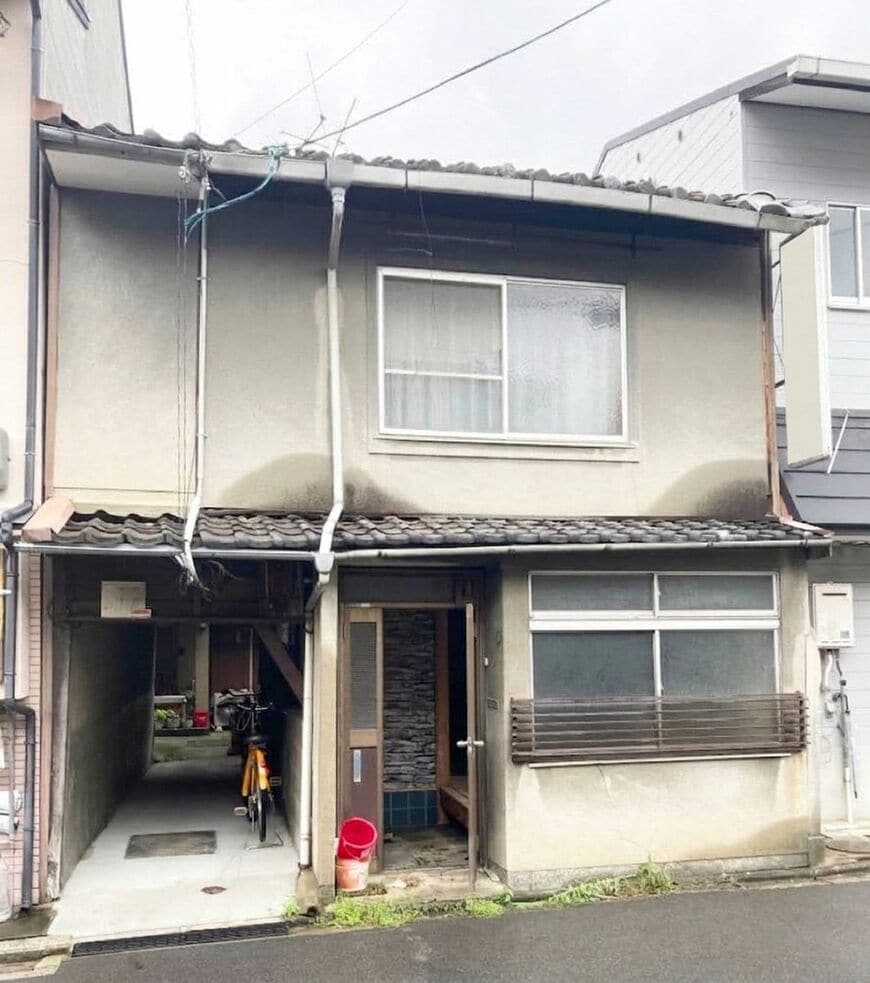 京都の町屋の廃墟