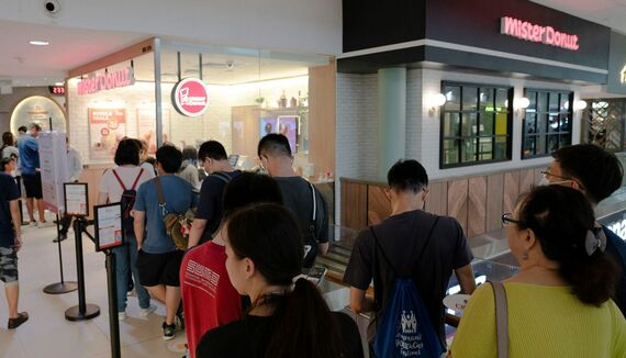シンガポールのミスタードーナツ