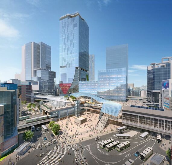 渋谷 全体完成後イメージパース
