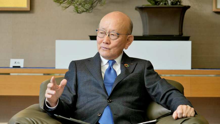 伊藤忠商事の岡藤正広会長（撮影：梅谷秀司）