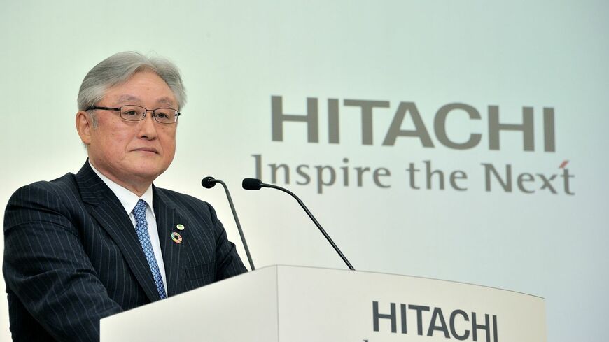 2019年5月の経営方針説明会で、日立製作所の東原敏昭社長（写真：梅谷秀司）